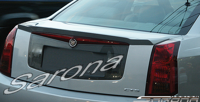 Custom Cadillac CTS Trunk Wing  Sedan (2003 - 2007) - $249.00 (Manufacturer Sarona, Part #CD-004-TW)